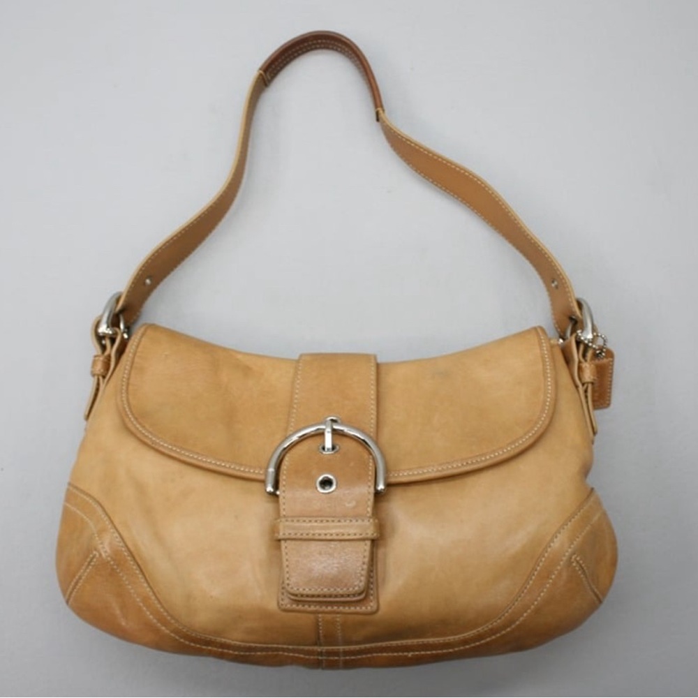 Coach soho tan leather bag
